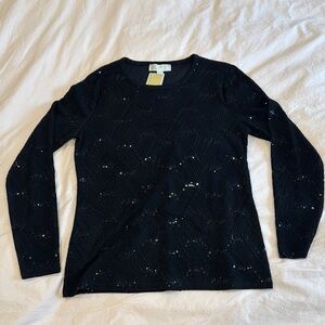 MICHAEL Michael Kors Black Sequin Jersey